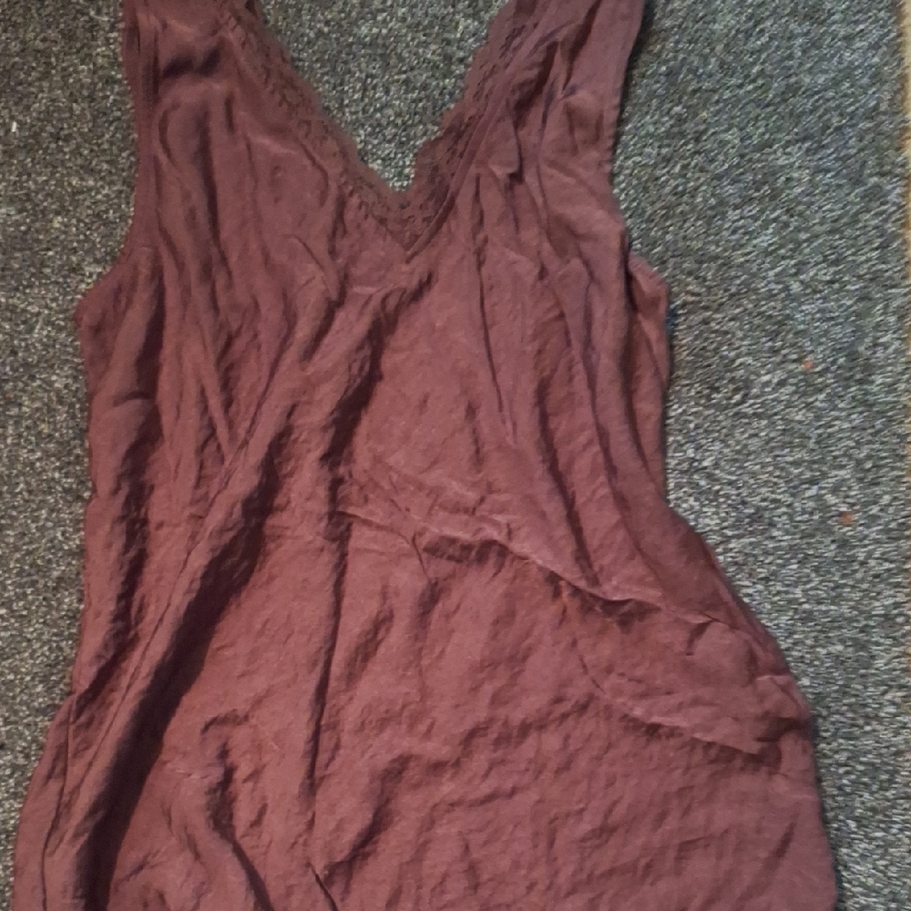 Maurices Pink Asymmetrical Relaxed Tank Top